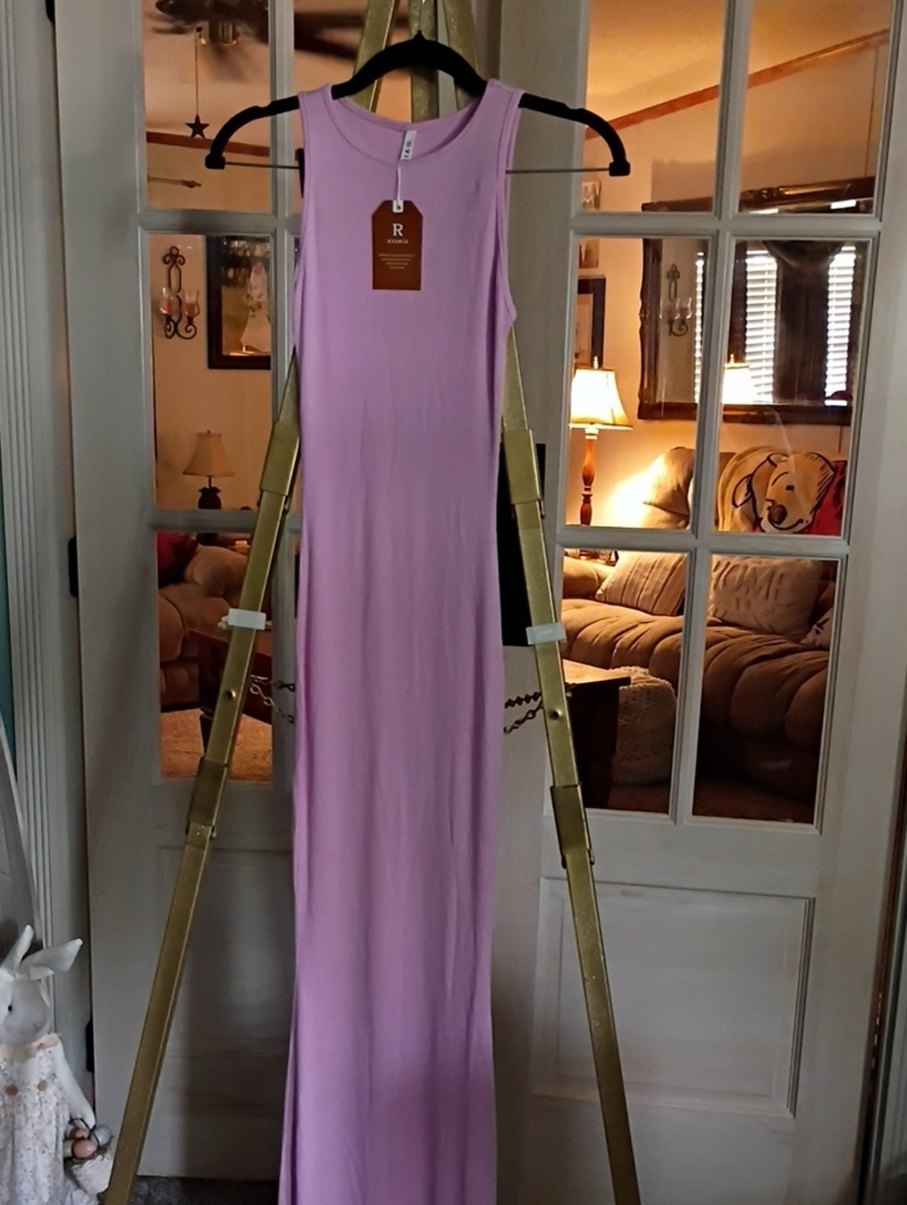ReoRia Pink Sleeveless Maxi Dress
